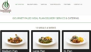 screenshot of the Caveman Chefts site, Caveman chefs offers keto delivery meals as one of their options under alergies/food preferences