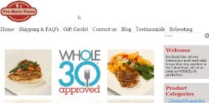 Screenshot of Pre Made Paleo Home Page – This meal delivery Birmingham is very important for the customers. Paleo food delivery Birmingham plays an important role for restaurant business. Their meal delivery service Birmingham is best in this city. Their delivery service Birmingham is loved by this city customers.