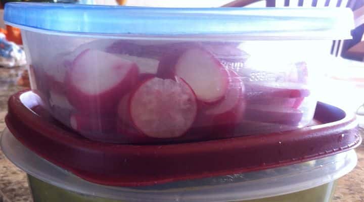 paleo radish chips can be brought with you - a paleo snack idea for people on the move - with a portable paleo dip