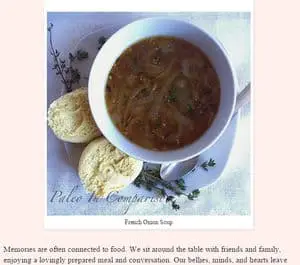screenshot paleoincomparison.blogspot.com french onion soup