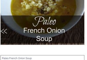 screenshot of www.integrativenutritionaltherapies.com french onion soup