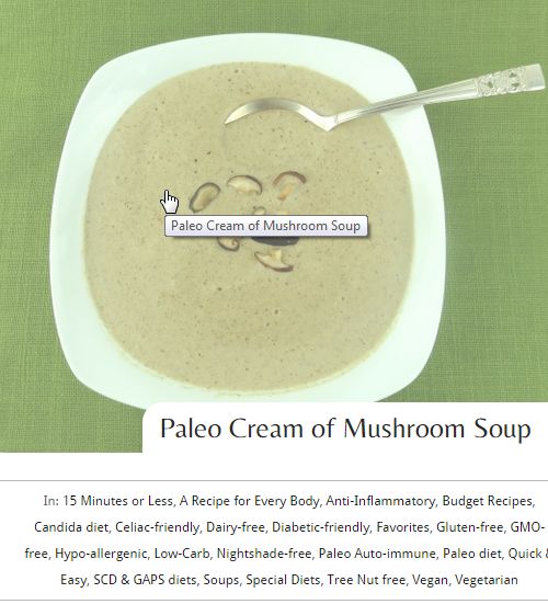 Paleo Cream of Mushroom Soup – Quick and Easy, Bone Broth, Creamy