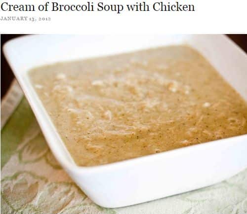 Cream of Broccoli Soup with Chicken from The Primalist - Creamy, Chicken