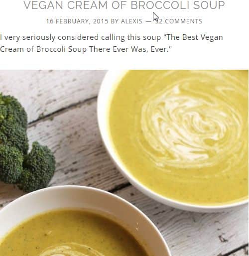 Vegan Cream of Broccoli Soup from Hummusapien - Paleo Vegan, Cashews, Coconut Free screenshot_Vegan Cream of Broccoli Soup _ Hummusapien