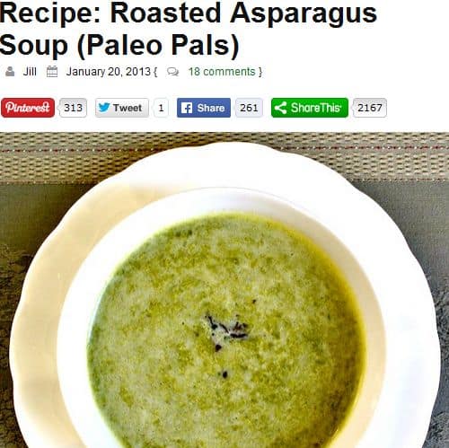 Roasted Asparagus Soup from Real Food Forager – Paleo Roasted Asparagus Soup, Chicken Broth