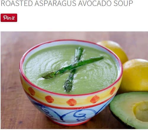 Roasted Asparagus Avocado Soup from Cook Eat Paleo – Quick, Paleo Roasted Asparagus Soup