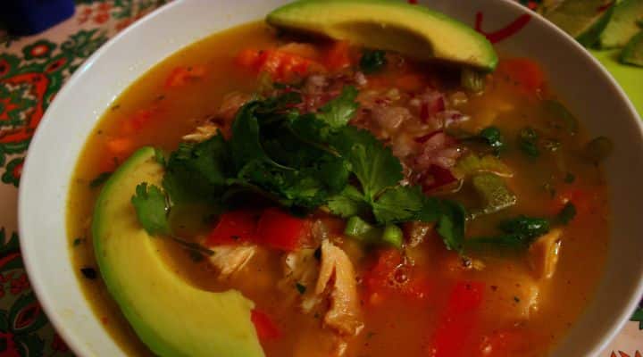 Featured Image - Paleo Taco Soup chicken paleo taco soup crockpot and fast paleo taco soup 