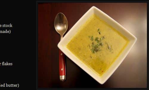 Broccoli Leek Soup from The Paleo Foodie - Broccoli, Paleo Vegan Friendly (Omit Ghee)