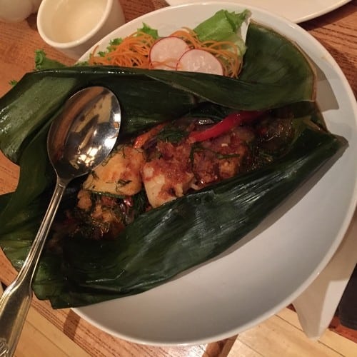 Knap Paa made Paleo - Custom Steamed Sea Bass in Banana Leaves 