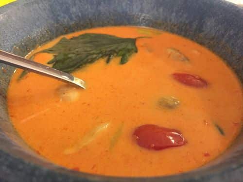 Paleo Thom Kha Hed (Thai Coconut Mushroom Soup) with Red Curry Paste