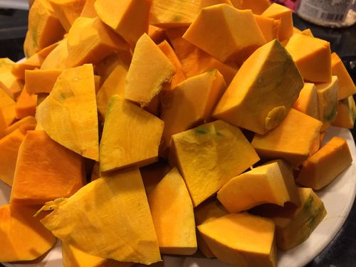 Japanese Pumpkin, cubed - This is a great Paleo Kabocha recipe option, if you are looking for recipes for Japanese Pumpkin, look no further than this Paleo pumpkin curry