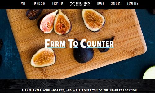 Screenshot of the Dig Inn website - Dig Inn is a popular fast casual restaurant with the paleo crowd. They follow the make your own bowl format, but offering paleo friendly bowls, with greens as a base and made to order grilled meats and fish as a topping. Although not considered a 100 percent NYC paleo restaurant, there are a lot of options on the menu if you are willing to make smart choices and talk to the employees of the restaurant. Popular with the paleo crowd, Dig Inn should definitely be a place to consider for your paleo food nyc list.