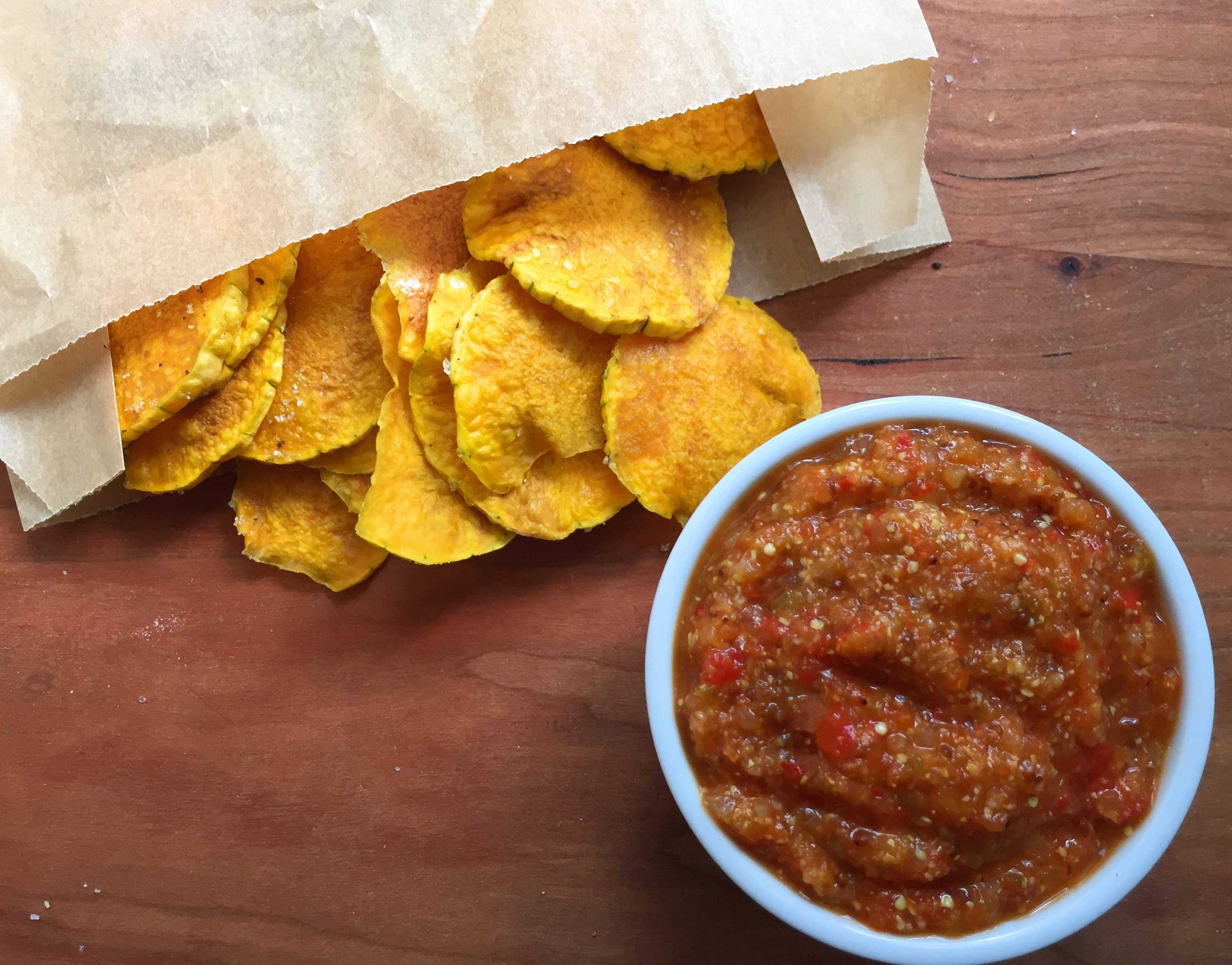 mypaleos_microwave_butternut_squash_chips_with_panamanian_hot_sauce_five_minute_gluten_free_sugar_free_paleo