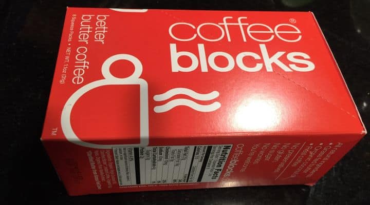 Photo of Coffee Blocks Package - Featured Image article Paleo Friendly Packets Add Coconut Oil to Coffee