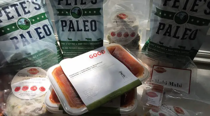 Photo of meals from several nationwide Paleo meal delivery services covered in this article. In this article we compare the Paleo home delivery services that deliver to addresses nationwide, highlighting different features of each company's offerings. These chef delivery services offer options like Whole30 meal delivery, AIP food delivery, Wahls Paleo meal delivery and Sugar Detox food delivery and specialize in Organic, grain free, gluten free, refined sugar free, soy free, dairy free (except Ghee and butter), local, sustainable, grass fed, pastured and seasonal farm to table ingredients. If you are looking to order Paleo meals online, we hope this provides you a comprehensive resource on your available options. The majority of companies listed offer Paleo meals direct to your front door.