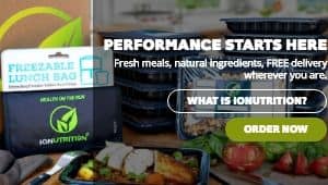 This image is a screenshot of the IONutrition website. IONutrition offers Paleo meal deliveries to people all over the US, from their kitchens in California. This allows you to order Paleo meals online and have them shipped directly to you, either as a caveman era meal plan or individual meals. If you have been looking for Paleo takeout options in your community, you might consider a company like IONutrition as an alternative, as they are likely more strict about cutting out all grains, sugars, legumes and dairy than the local restaurant you might try to piece together a Paleo meal from. IONutriation has a sister company that focuses on healthy meal delivery in general, but they split out IONutrition to make it clear that they are the Paleo meal services arm of the company, focusing specifically on Paleo principles in the meals.