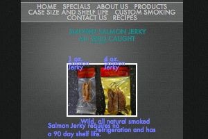 Screenshot of the Fish Brothers website - They sell one of the only smoked salmon jerky products we have found that is also Paleo friendly. 