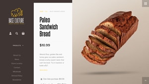 Screenshot of the Base Culture homepage - We have outlined a lot of Paleo Grain Free Bread Brands products in this post. Luckily gluten and grain free bread options are currently available. finding grain free buns products is no longer a challenge. 