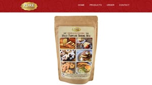 Screenshot of the Pure Traditions homepage - With their Paleo Baking Mix Brands offerings, Pure Traditions is a swell member of the Paleo and clean eating community. Pure Traditions tends to offer at least one grain free flour mix option. In this article, we cover products that provide free from bread mix options from companies like Pure Traditions. 