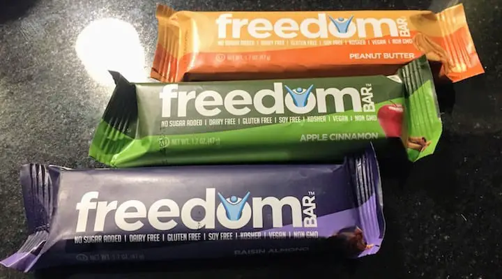 Photo of several varieties of Freedom Bar. Larabar organic options are kind of slim, with just their superfood bars that aren't really great for a grain free, refined sugar free diet. If you want alternatives to searching for lara bars whole 30 compliant options and paleo lara bars, several of the Freedom Bars (all but peanut butter) may work for you. For those with Crohns and UC (like the founder of the company) this gives you another product to try out to compare with larabar scd diet friendly flavors.