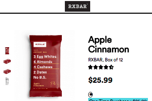 screenshot_of_rxbar_website_apple_cinnamon_product_rxbar_amazon_5_5_2018_16_53.jpg Screenshot of the Rxbar homepage - RX Bars - Paleo Compliant brands, including those from Rxbar. rxbar amazon options can be few and far between; read on for examples from Rxbar and other firms. We cover many paleo friendly bars options to give insight into your buying decision.