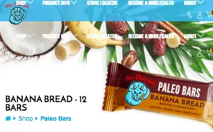 screenshot_of_blue_dinosaur_website_banana_bread_product_paleo_bars_target_5_5_2018_16_53.jpg Screenshot of the Blue Dinosaur homepage - With their Blue Dinosaur Paleo Bars offerings, Blue Dinosaur is a swell member of the Paleo and clean eating community. paleo bars target options can be few and far between; read on for examples from Blue Dinosaur and other firms. We like to showcase firms like Blue Dinosaur that offer Paleo eaters and others paleo bars wholesale options.