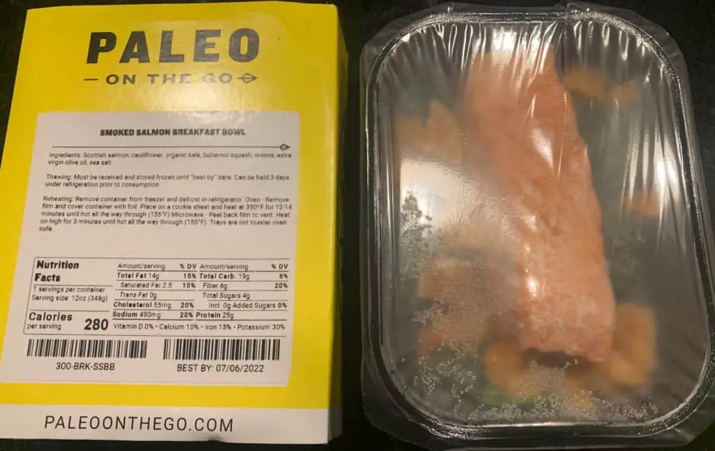 POTG Meal Frozen and Vacuum Sealed Wrap